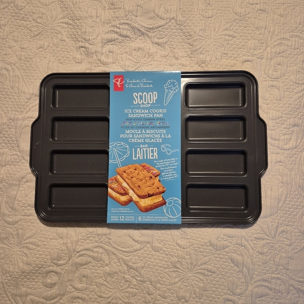 Ice Cream Cookie sandwich pan, works great for making protein bars NEW
